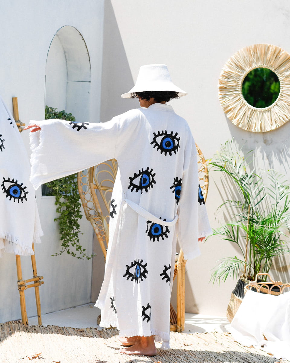 Evil Eye Kimono Robe