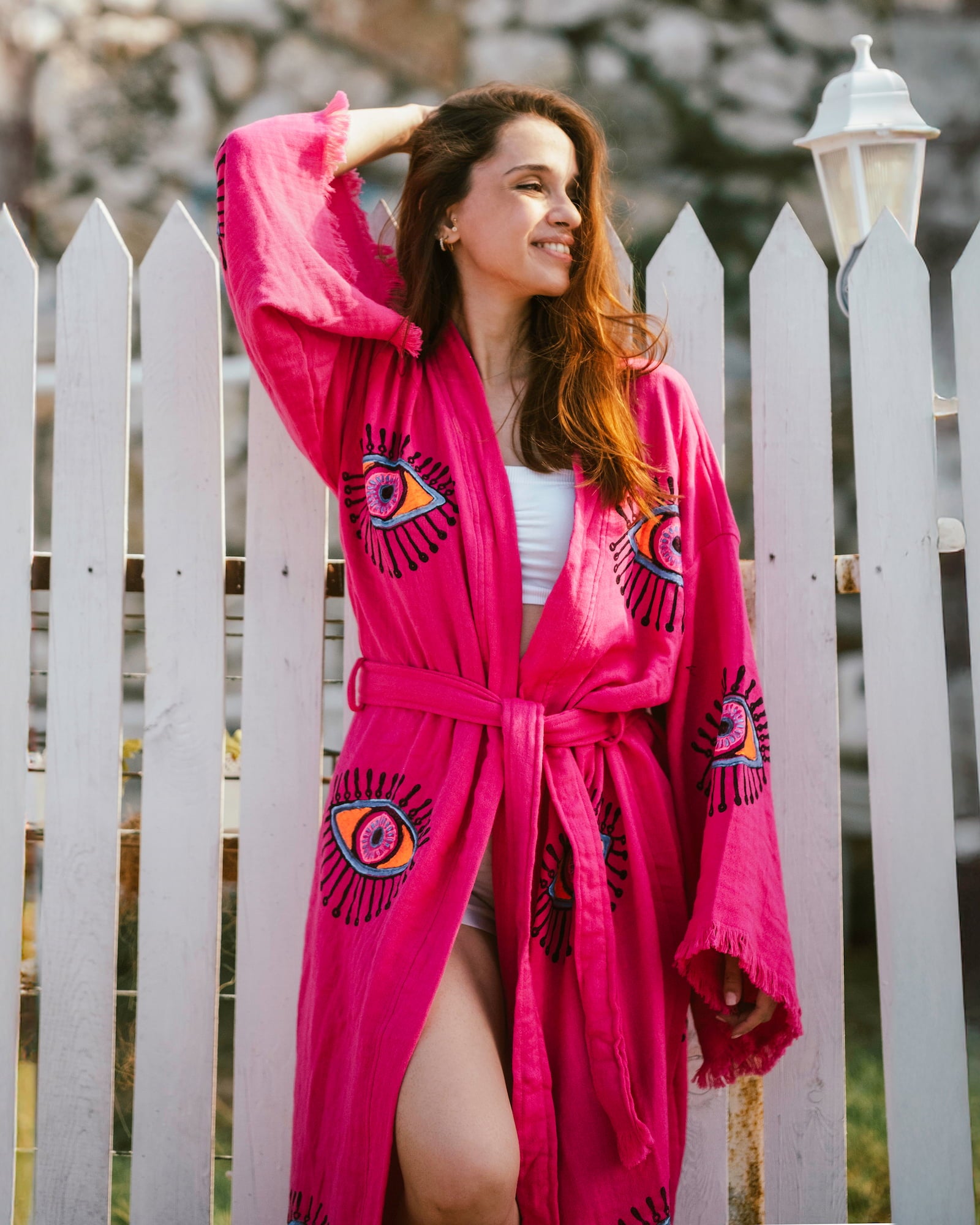 Pink Evil Eye Robe