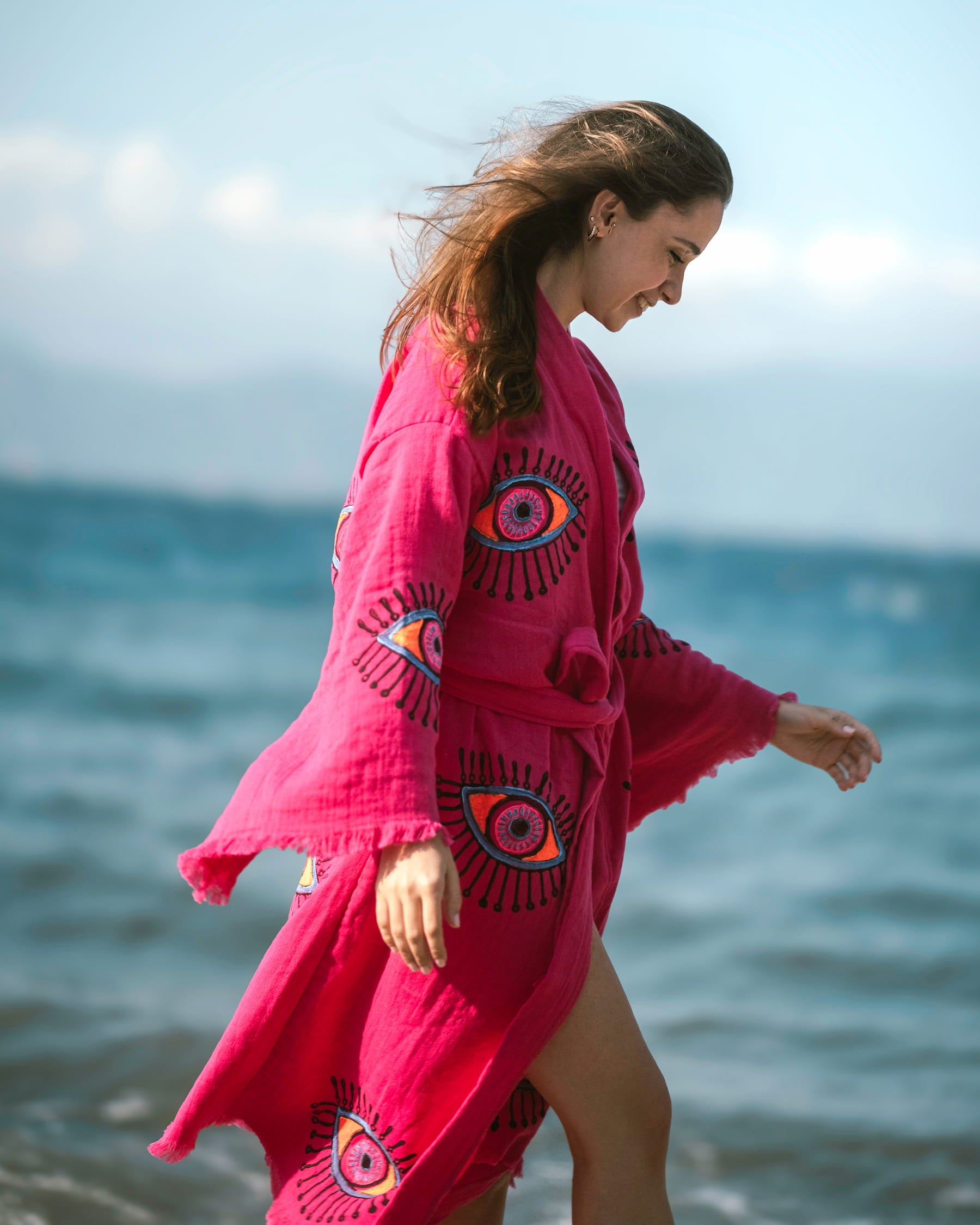 Pink Evil Eye Robe