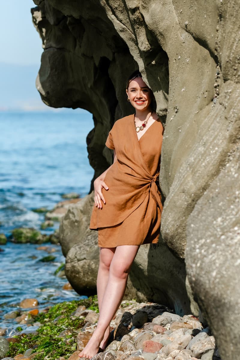 Linen Wrap Dress