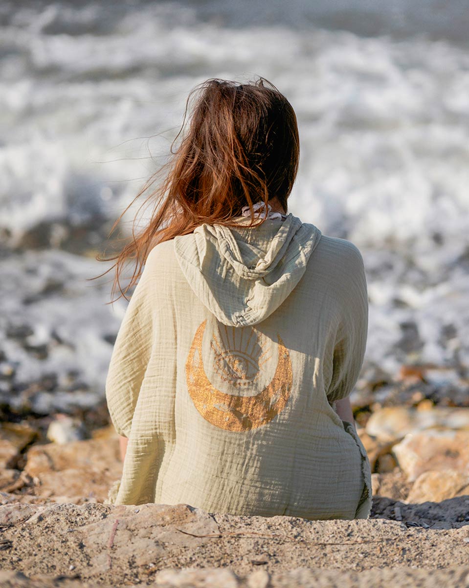 Crescent Moon Hooded Robe