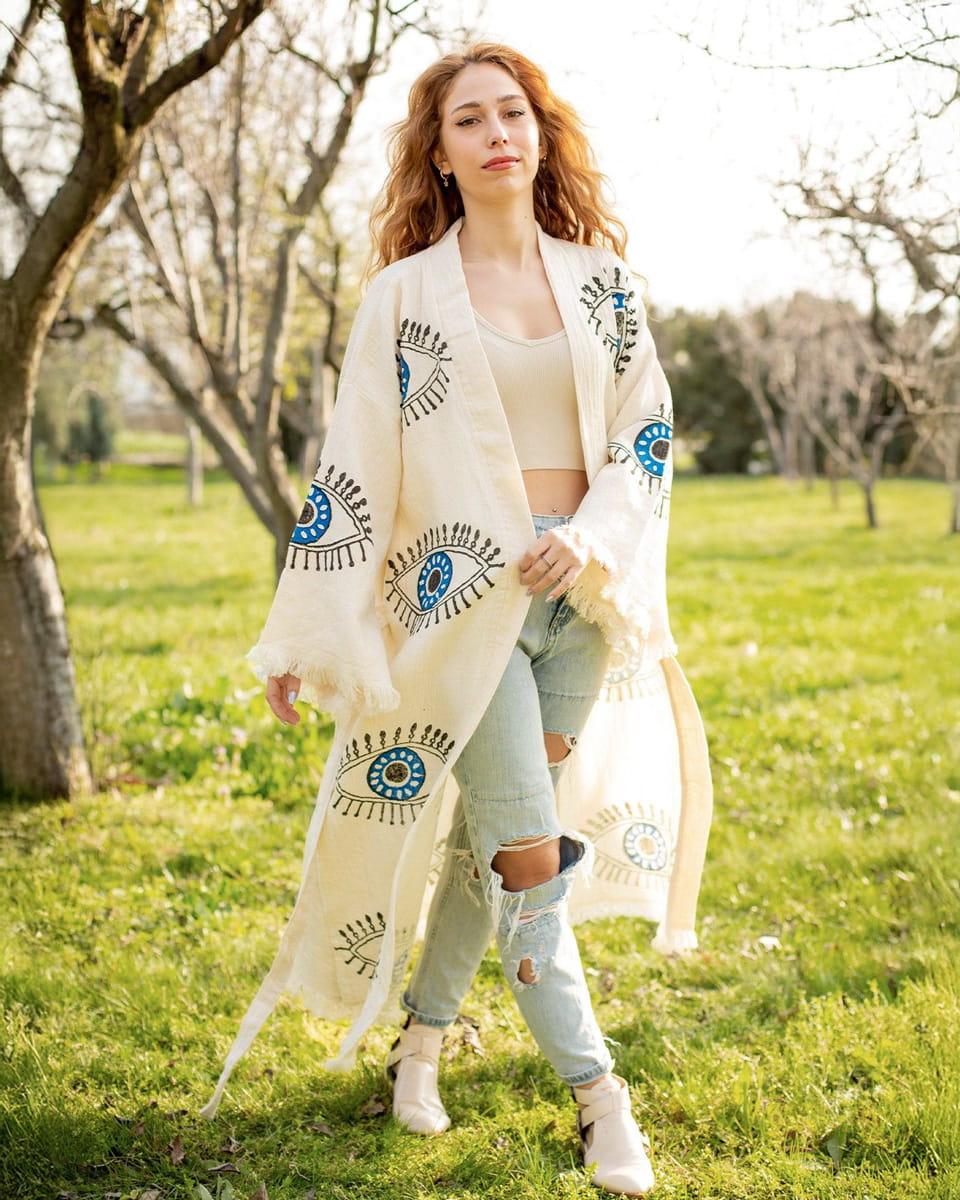Evil Eye Turkish Robe