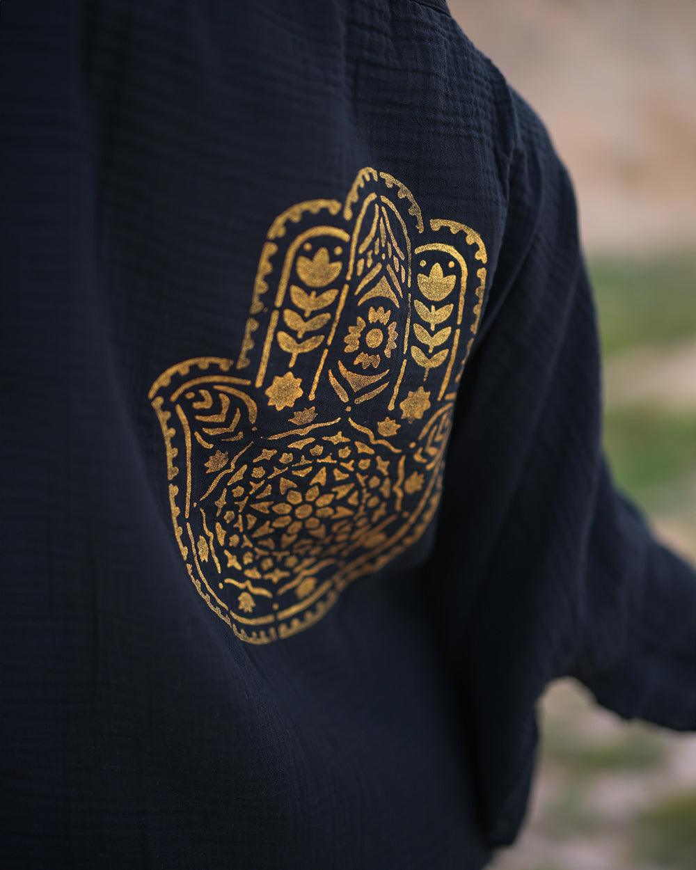 Hamsa Evil Eye Gauze Robe