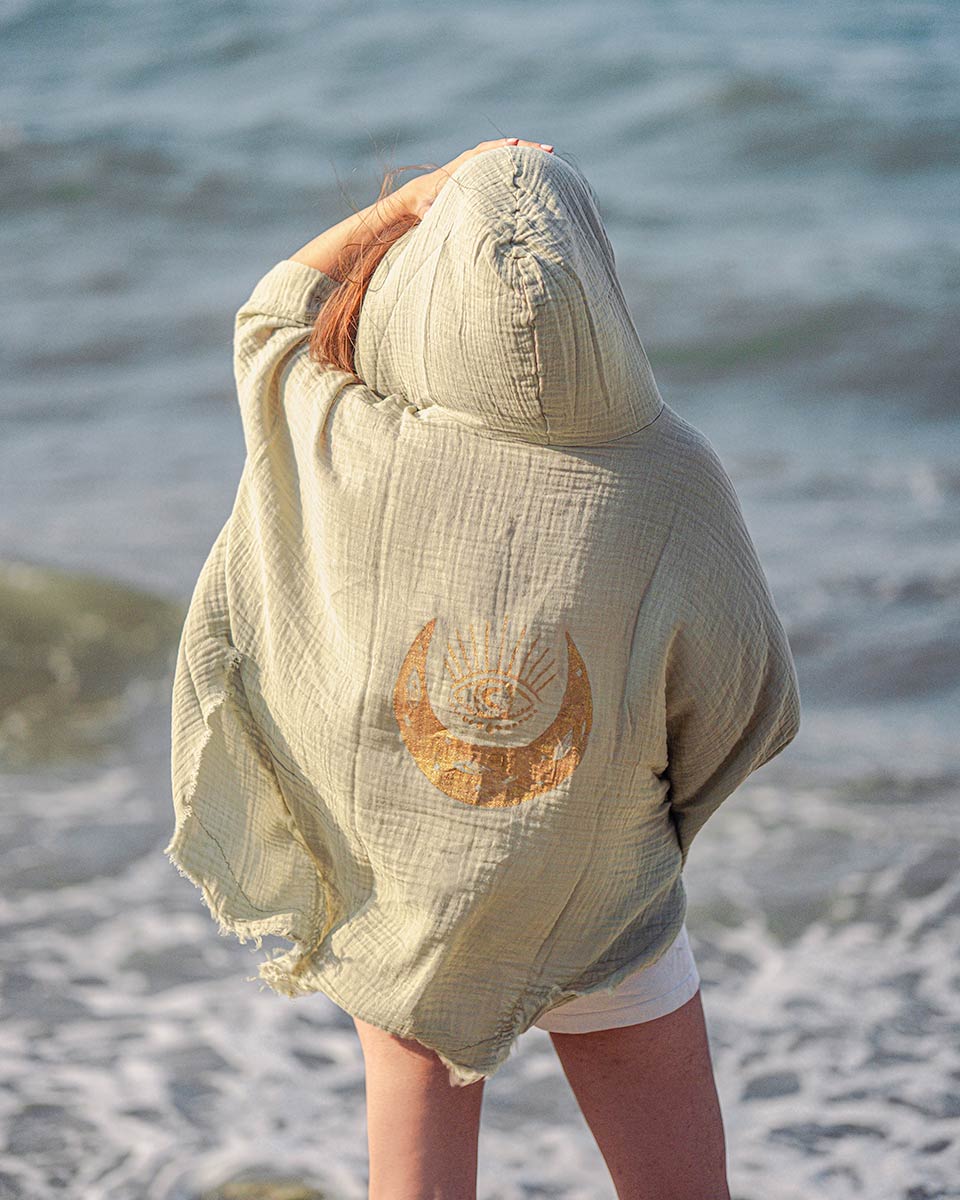 Crescent Moon Hooded Robe