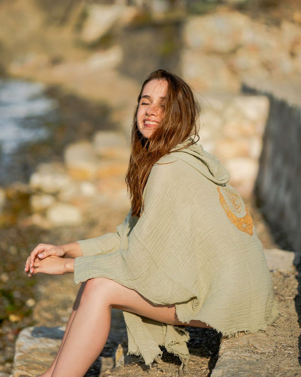 Crescent Moon Hooded Robe