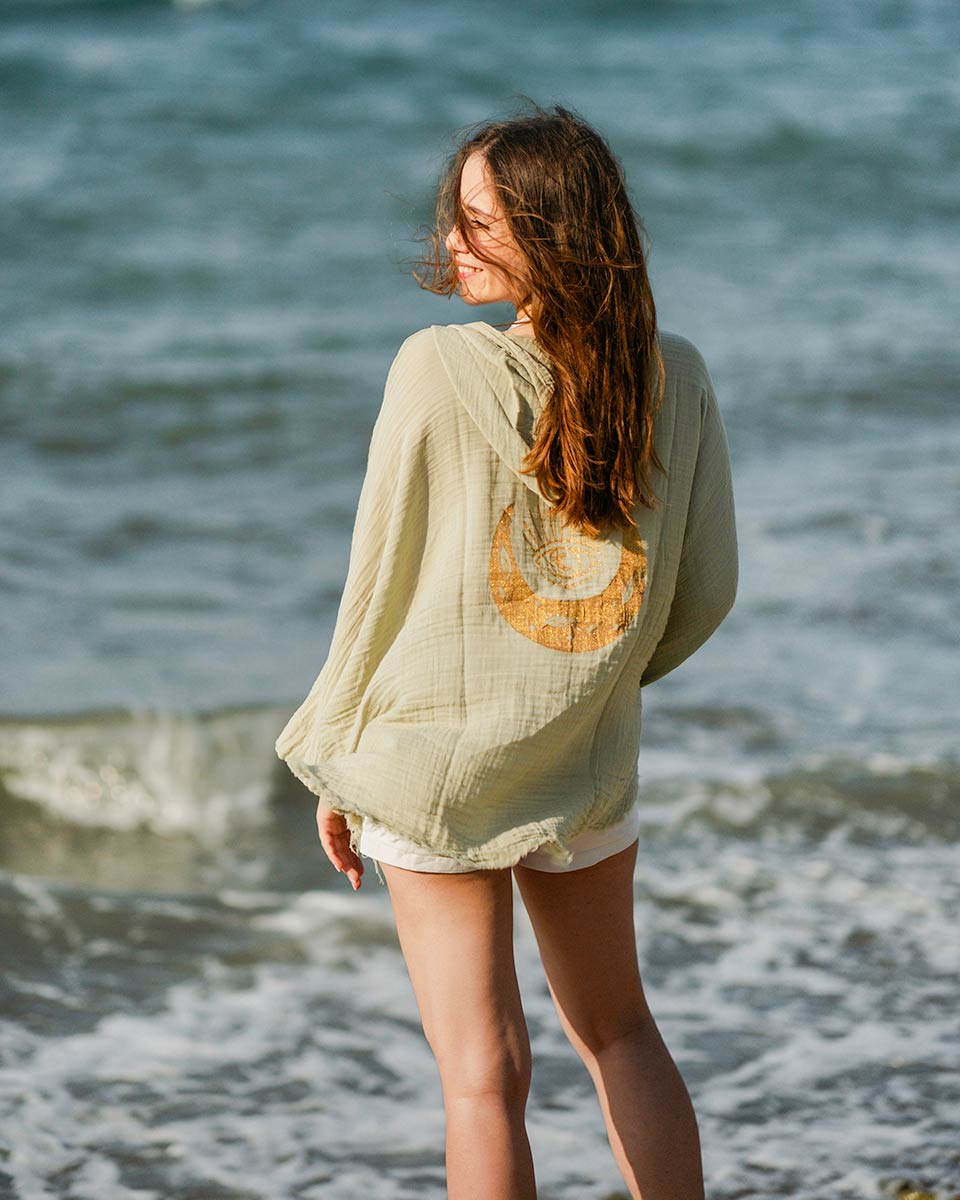 Crescent Moon Hooded Robe