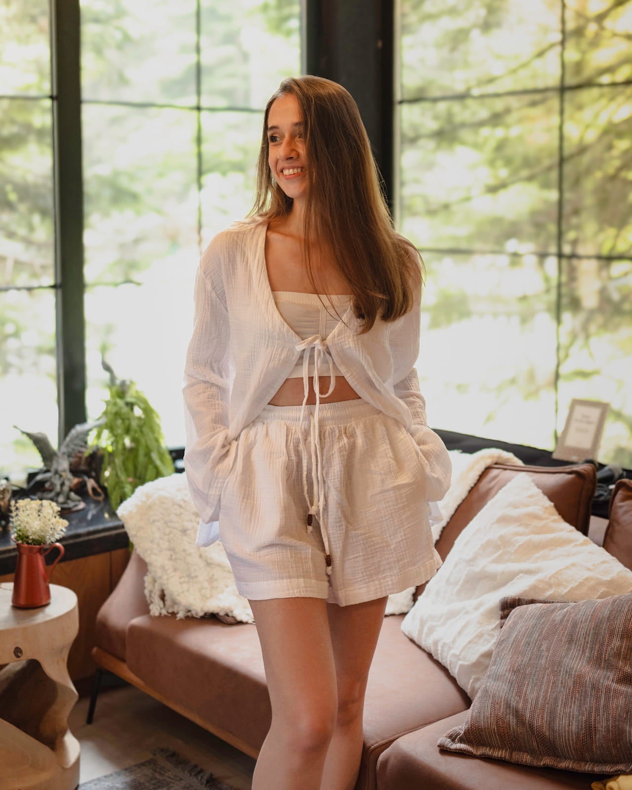 White Loungewear Set
