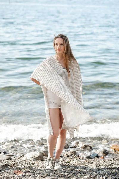 Cotton Gauze Beach Cover Up – Organic Swimsuit Cover