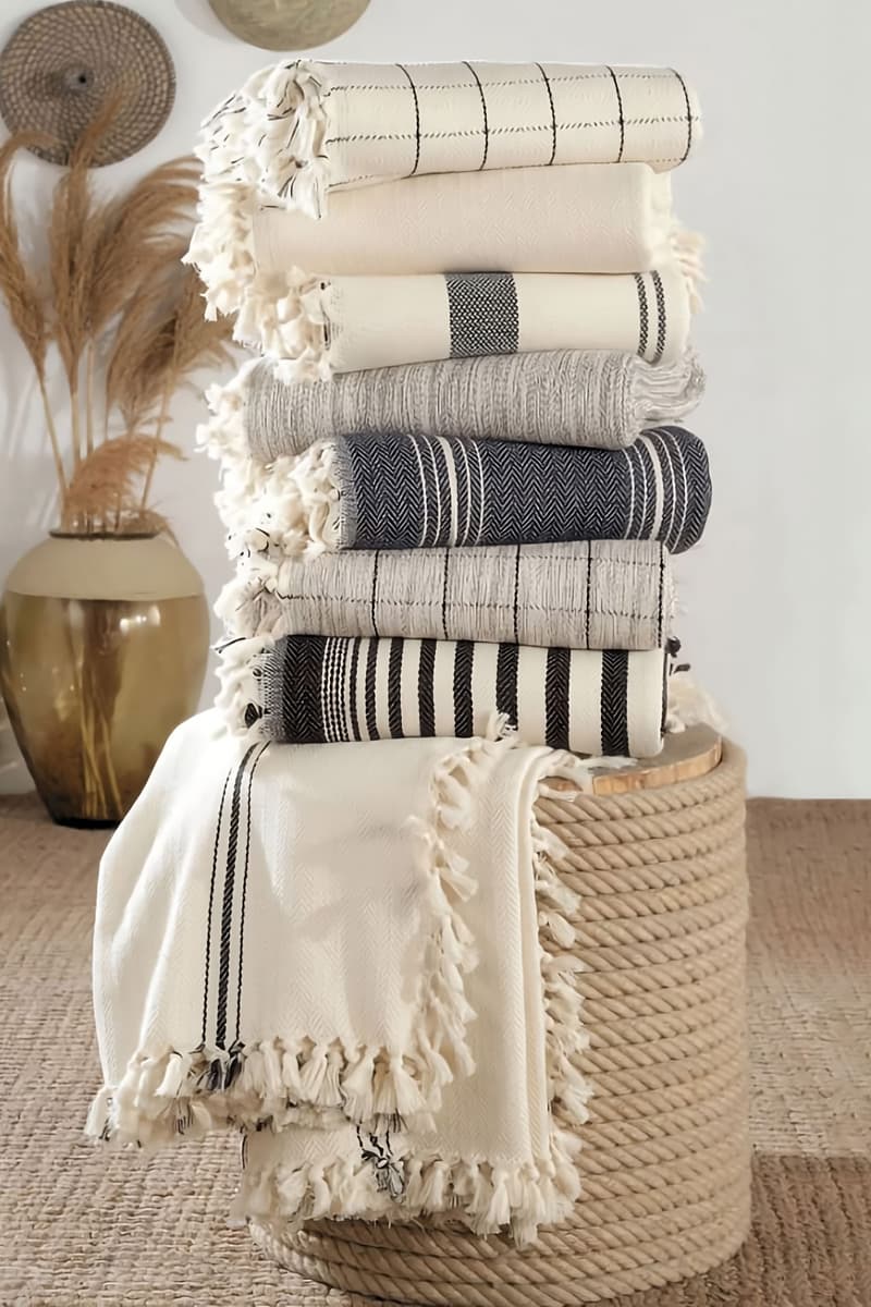 100% Cotton Throw Blankets